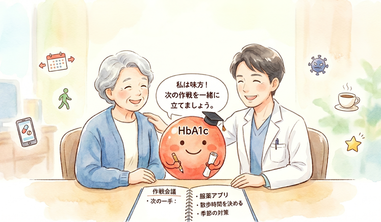 HbA1cが上がったらどうする？数字はあなたを責めるためではなく、次の作戦を立てるためにある